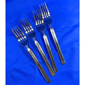 Stainless Steel 18/8 Cutlery Fork Lot of 4 Forks Flatware Salad Fork 8"